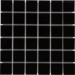 Keramická mozaika Mozaika Black Glossy 48
