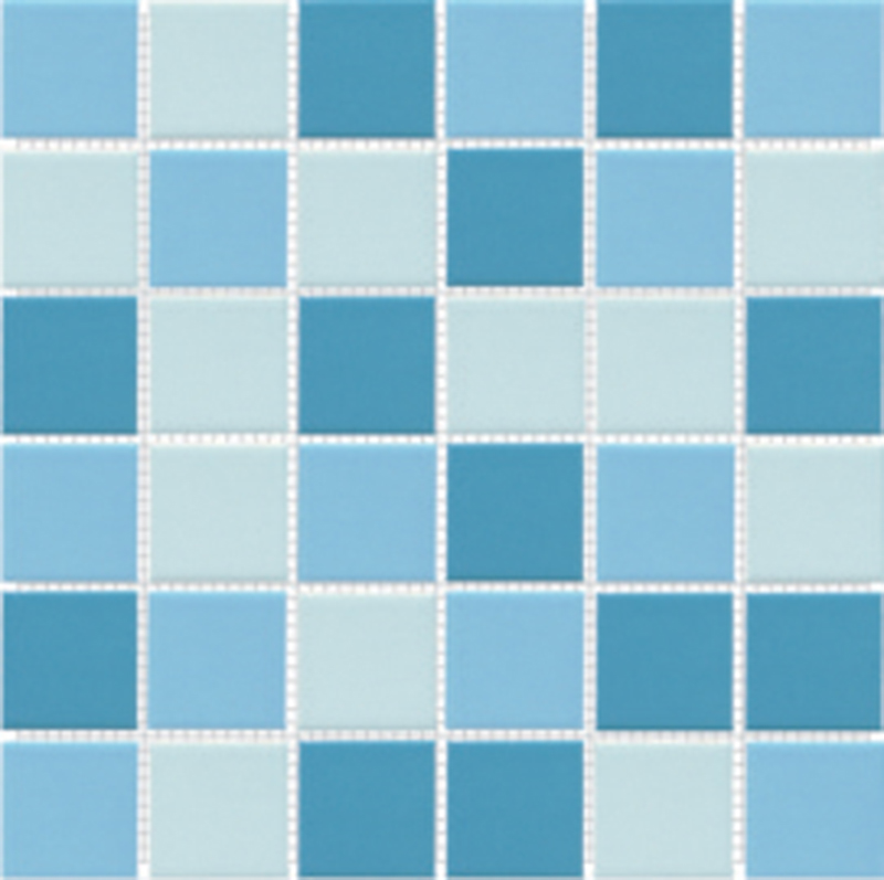 Mozaika Světle modrý mix lesklý 50
