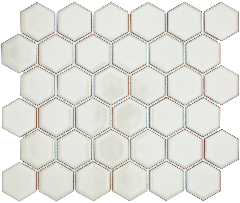 Mozaika HEX5 Soft White Edge Glossy