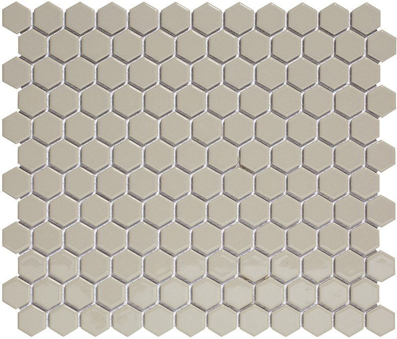 Mozaika HEX Grey Glossy