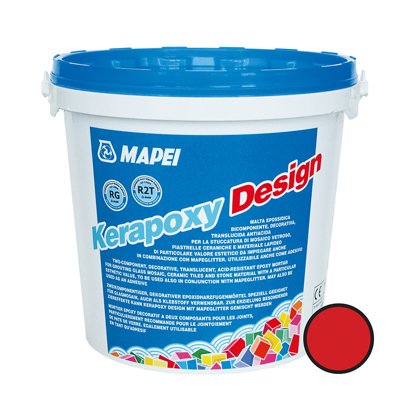 KERAPOXY DESIGN 165 ČERVENÁ 3 KG