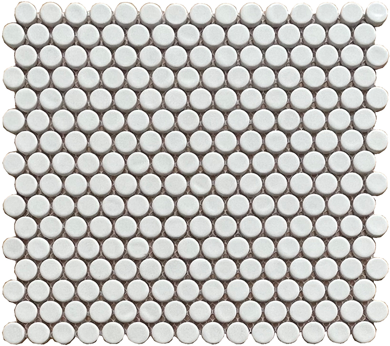 Mozaika KOLEČKA Bílá Lesk