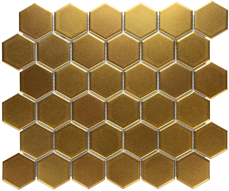 Mozaika HEXAGON 5 Gold Matt