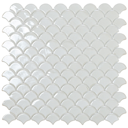 Skleněná mozaika Mozaika FISHT SOUL WHITE BR