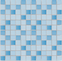 Obklad keramická Mozaika Světle modrý mix lesklý 23