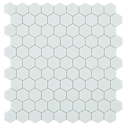Skleněná mozaika Mozaika HEX NORDIC WHITE