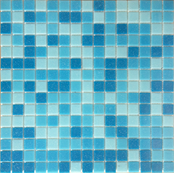 Obklad skleněná Mozaika MIX Blue Blue