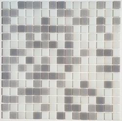 Skleněná mozaika Mozaika MIX White Grey
