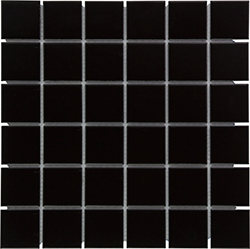 Keramická mozaika Mozaika Black mat 48
