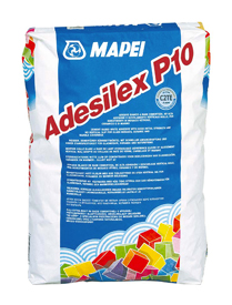 Lepidlo pro mozaiky, obklady a dlažby Lepidlo ADESILEX P10 BÍLÝ 25 KG