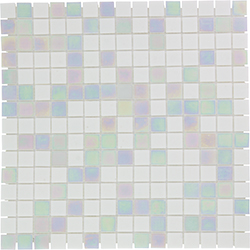 Skleněná mozaika Mozaika Rainbox White Pearl mix 