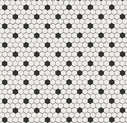 Skleněná mozaika Černobílá Mozaika DOTS
