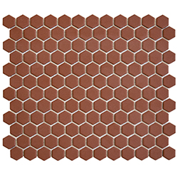 Keramická mozaika Mozaika HEX 2 Terracotta