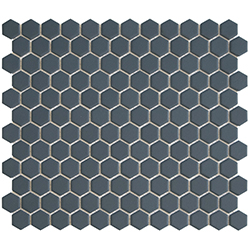 Keramická mozaika Mozaika HEX 2 Navy Blue
