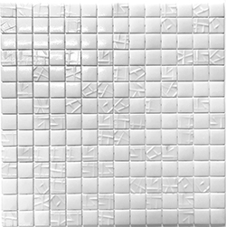 Obklad skleněná Mozaika 103A INTERLOCKED WHITE MIX