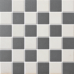 Keramická mozaika Mozaika MIX 5 Chessboard Super White