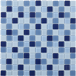 Obklad skleněná Mozaika Blue mix