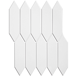 Keramická mozaika Mozaika Picket White Glossy