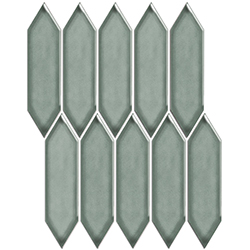 Keramická mozaika Mozaika Picket Green Grey Glossy