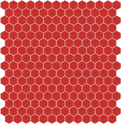 Skleněná mozaika Mozaika 176F SATINATO hexagony