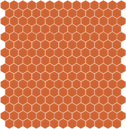 Skleněná mozaika Mozaika 304C SATINATO hexagony