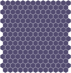 Skleněná mozaika Mozaika 308B SATINATO hexagony