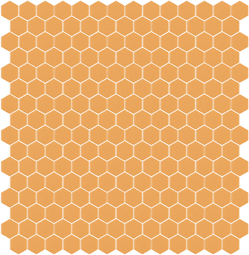 Skleněná mozaika Mozaika 326B SATINATO hexagony