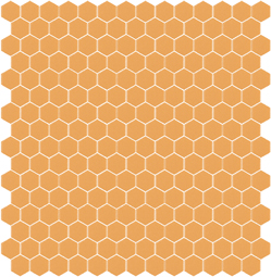 Skleněná mozaika Mozaika 326B SATINATO hexagony