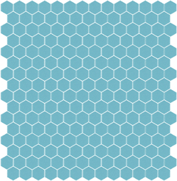 Skleněná mozaika Mozaika 335B SATINATO hexagony