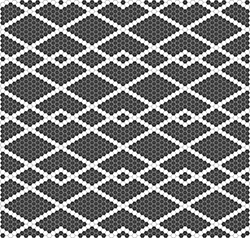 Skleněná mozaika Černobílá Mozaika PIZZICATO