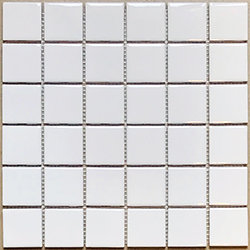 Keramická mozaika Mozaika Bílá lesklá 50