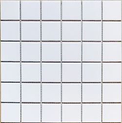 Keramická mozaika Mozaika Bílá matná 50