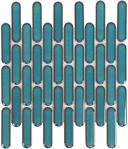 Obklad keramická Mozaika Azur Blue Speckle Oval