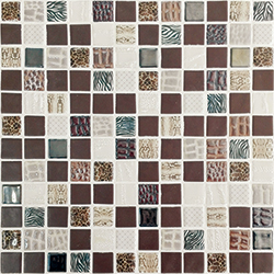 Skleněná mozaika Mozaika SAFARI MARRON