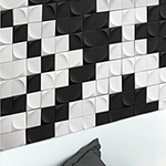 Mozaika 3D White mat