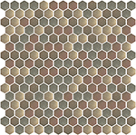 Skleněná mozaika Mozaika 713 HEXAGON