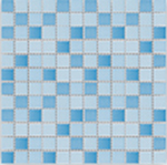Keramická mozaika Mozaika Světle modrý mix lesklý 23