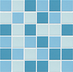 Keramická mozaika Mozaika Světle modrý mix lesklý 50