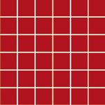 Keramická mozaika Mozaika Červená lesklá 50