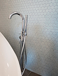 Mozaika HEX5 Soft Grey Edge Glossy