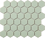 Obklad keramická Mozaika HEX5 Soft Green Edge Glossy