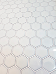Mozaika HEX5 Soft White Edge Glossy