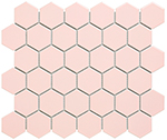 Keramická mozaika Mozaika HEX5 Pink Glossy