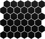 Keramická mozaika Mozaika HEX5 Black Glossy