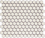 Keramická mozaika Mozaika HEX Soft White Edge Glossy