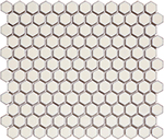 Keramická mozaika Mozaika HEX Soft White Edge Glossy