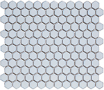 Keramická mozaika Mozaika HEX Soft Blue Edge Glossy