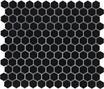 Keramická mozaika Mozaika HEX Black Mat