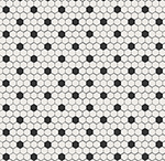 Skleněná mozaika Černobílá Mozaika DOTS