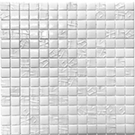 Obklad skleněná Mozaika 103A INTERLOCKED WHITE MIX